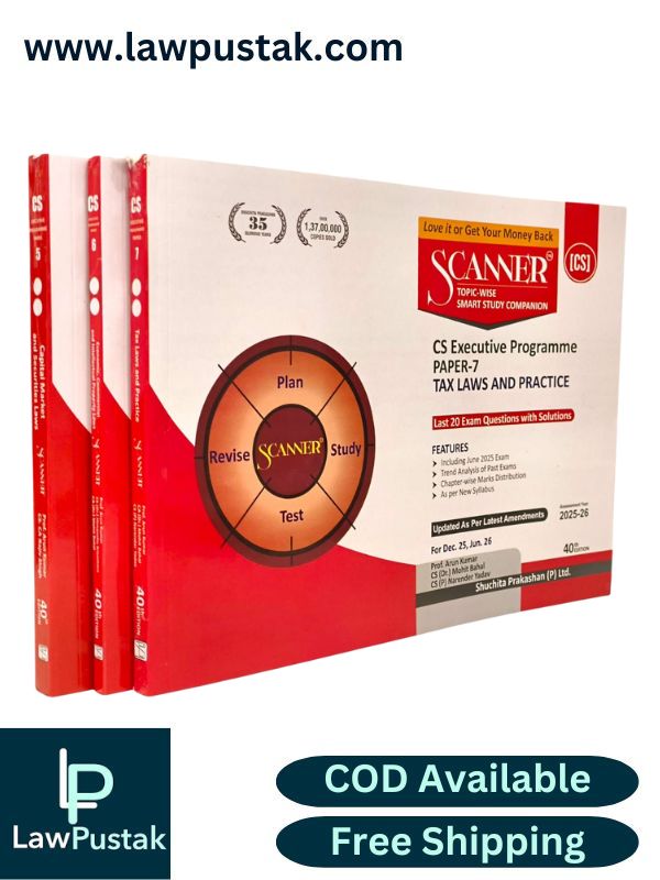 CS Executive Programme Group - 2 Combo (Papers 5 to 7) Set of 3 Books by Shuchita Prakashan - for Dec 2025, June 2026 Exam | Scanner