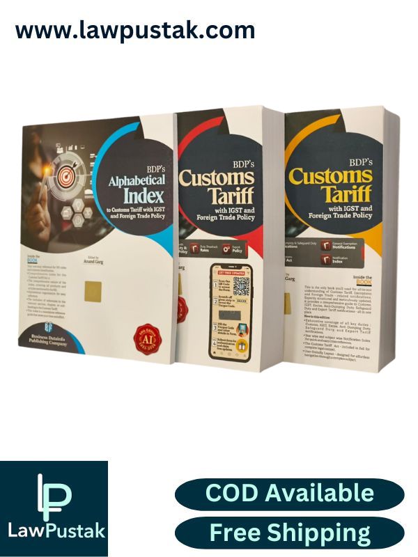 BDP’s Customs Tariff With IGST And Foreign Trade Policy - 58th Edition 2025-2026 (Set of 3 Books) - Business Datainfo Publishing Company
