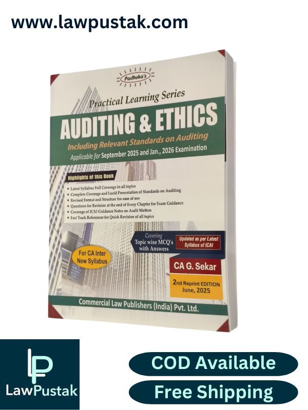 Practical Learning Series Auditing And Ethics by CA G Sekar | CA Inter | Applicable for September 2025 and Jan., 2026 Examination - 2nd Reprint Edition June 2025 | Commercial Law Publishers