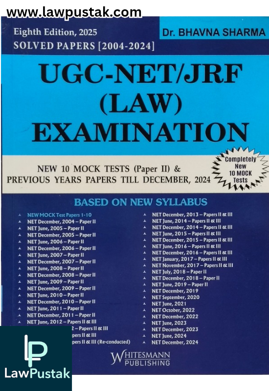 UGC- NET/JRF (LAW EXAMINATION) New 10 Mock Test Paper II - 8th Edition 2025-Whitesmann