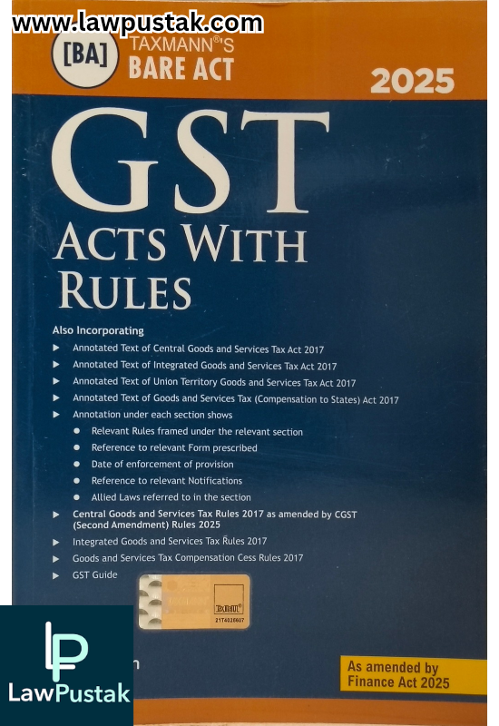 GST Acts With Rules - Bare Act 4th Edition 2025 - Taxmann
