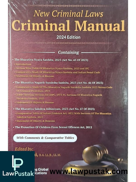 New Criminal Law Criminal Manual By Sachin Rai-Edition 2024-Young Globlal