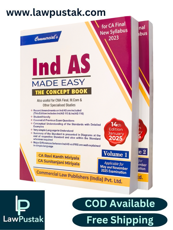 Ind As Made Easy Vols.1 & 2 The Practice Book, CA Final New Syllabus 2023 By CA. Ravi Kanth Miriyala - Commercial Law Publishers