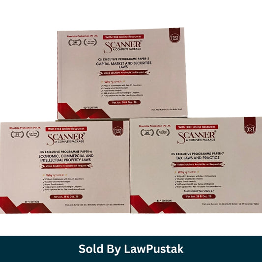 Scanner CS Executive Programme papers 5 6 7 books set 2026