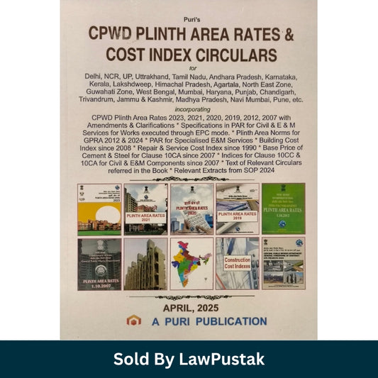 CPWD PLINTH Area Rates & Cost Index Circulars - Edition 2025 | A Puri Publications
