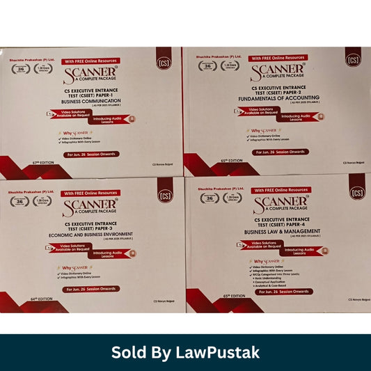 CS Executive Entrance Test (CSEET) Combo of Paper 1,2,3,4 By Shuchita Prakashan | Applicable for Jun. 2026 Session Onwards | Scanner