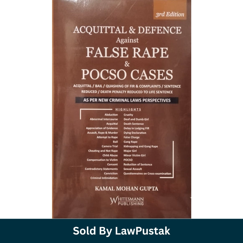 False Rape and POCSO Defence Law Book 2026 India by Kamal Mohan Gupta Whitesmann Publishing cover
