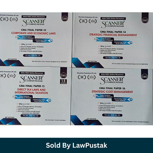 CMA Final exam preparation books India latest edition scanner series