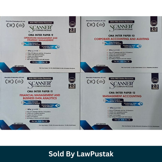 CMA Inter scanner books set papers 9 to 12 Suchita Prakashan 2026