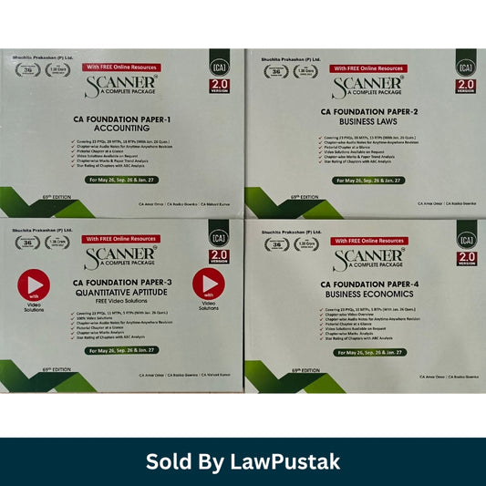 CA Foundation exam preparation books India scanner series latest edition