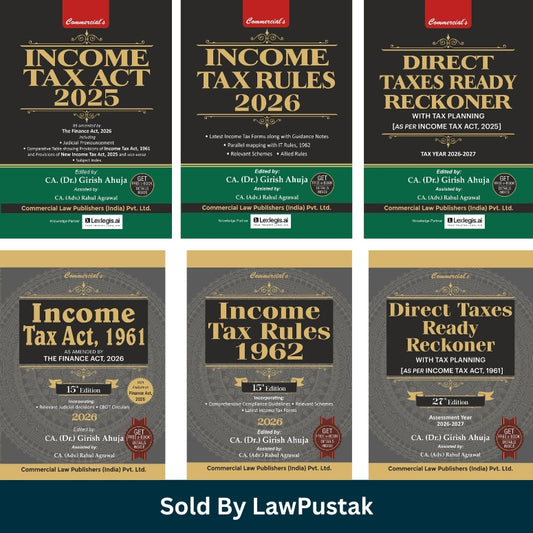Income Tax Act Book 2026 Combo Set of 6 Books India