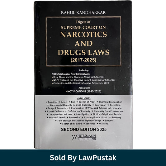 Narcotics and Drugs Laws Digest 2026 India by Rahul Kandharkar Supreme Court NDPS book cover