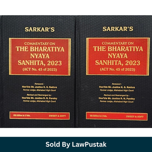 Bharatiya Nyaya Sanhita 2023 Commentary 2026 India Sarkar 2 Volume Criminal Law Book