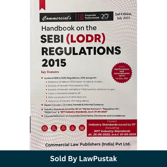 SEBI LODR Regulations 2015 Handbook India Latest Edition 2025 Corporate Law Book Commercial Law Publishers