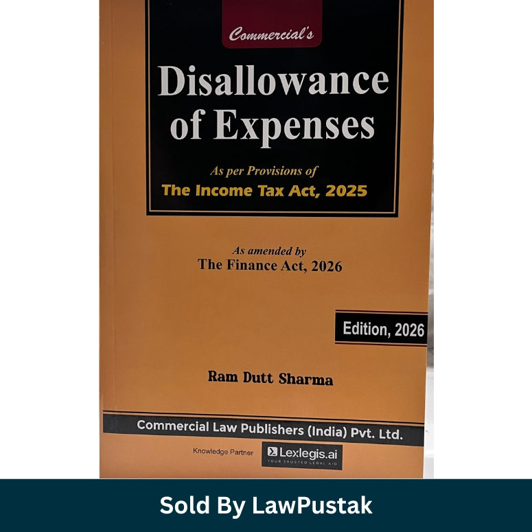 Disallowance of Expenses Book 2026 India Ram Dutt Sharma Income Tax Act Finance Act 2026