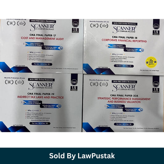 CMA Final Scanner Books Combo 2026 India Shuchita Prakashan all papers study package