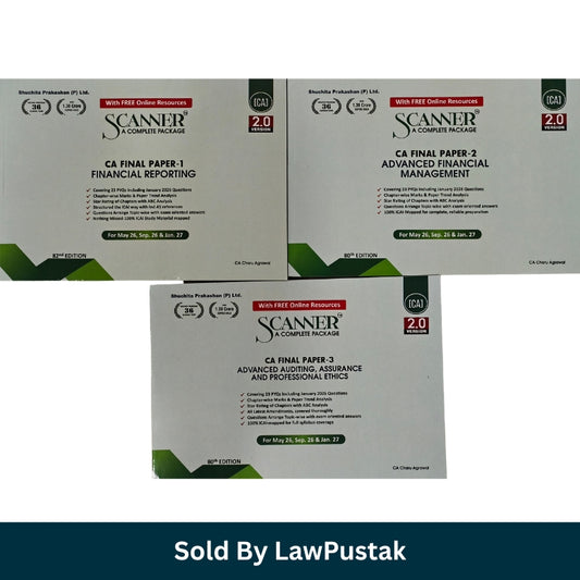 CA Final Scanner Combo Books FR AFM Audit Charu Agrawal India