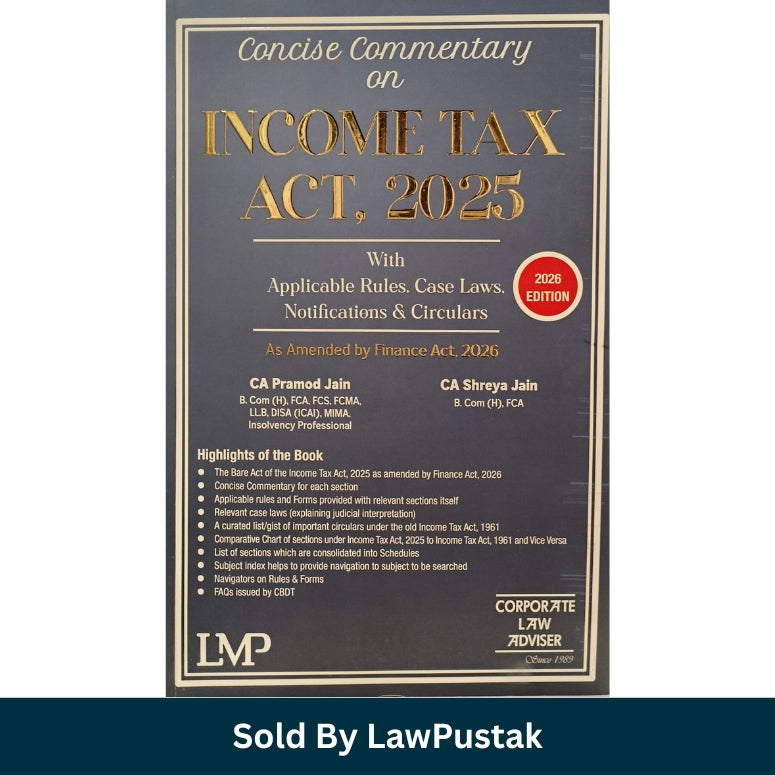 Income Tax Act 2025 Commentary Book 2026 CA Pramod Jain Shreya Jain India