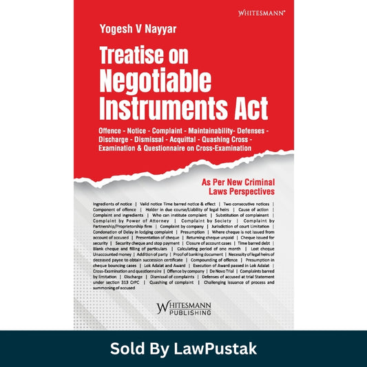 Negotiable Instruments Act book India cheque bounce law guide 2026 Yogesh Nayyar