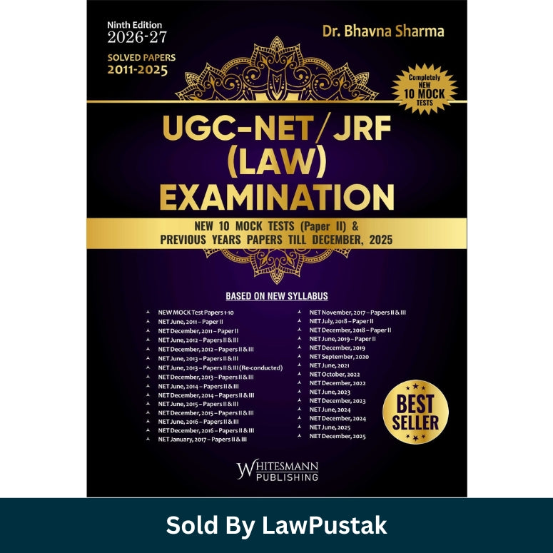 UGC NET JRF Law book 2026 Dr Bhavna Sharma solved papers mock tests India