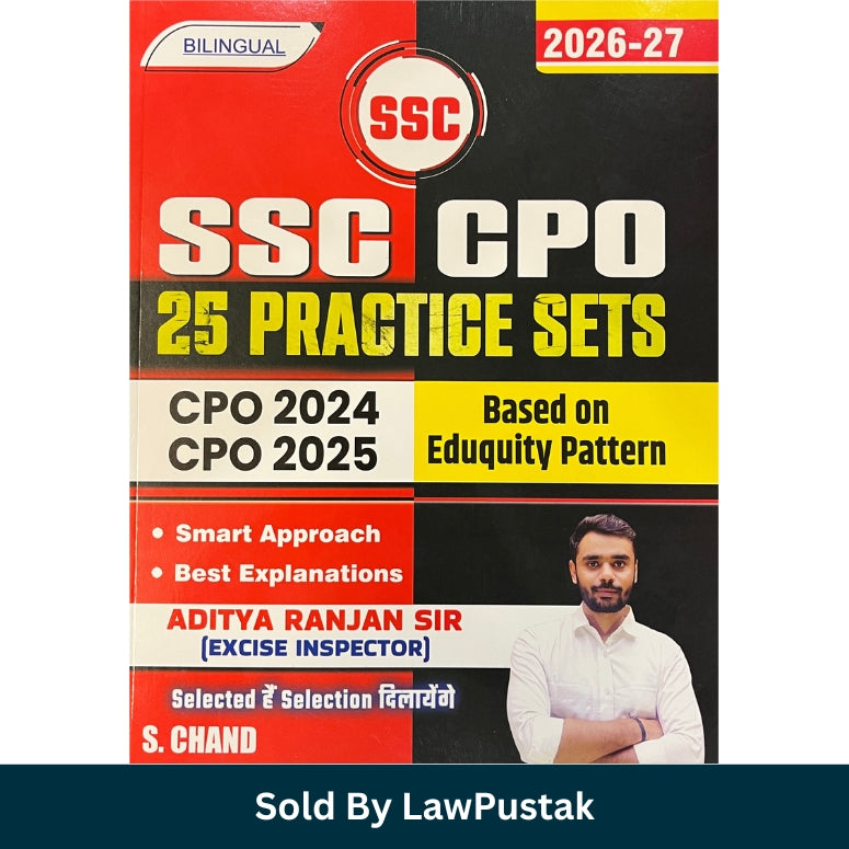 SSC CPO 25 Practice Sets 2026-27 Bilingual Book by Aditya Ranjan Sir for SSC CPO Sub Inspector Recruitment Examination India