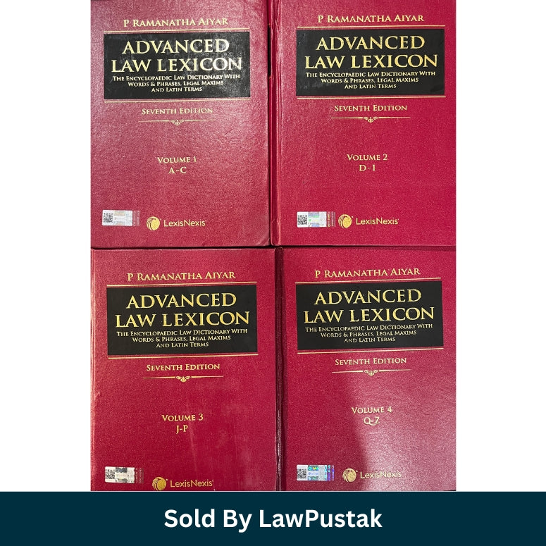 Advanced Law Lexicon Seventh Edition 4 Volume Set by P. Ramanatha Aiyar Hardcover LexisNexis Legal Dictionary India