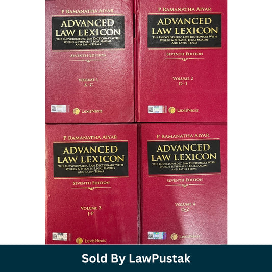 Advanced Law Lexicon Seventh Edition 4 Volume Set by P. Ramanatha Aiyar Hardcover LexisNexis Legal Dictionary India