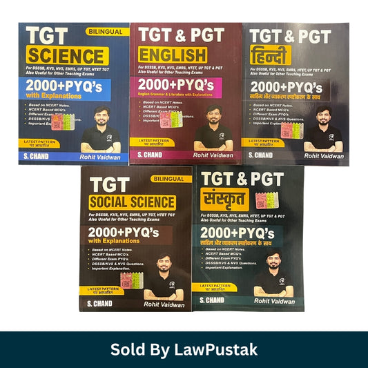 Rohit Vaidwan TGT PGT PYQs Combo Set Latest Edition 2026 S. Chand Science English Hindi Social Science Sanskrit Books for DSSSB KVS NVS HTET UP TGT India