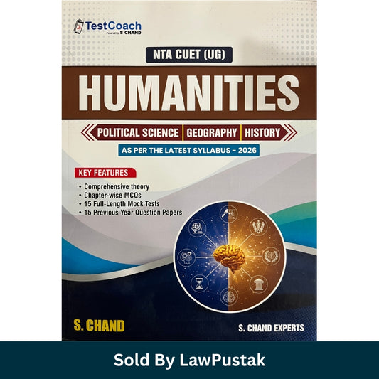 S. Chand NTA CUET UG Humanities Political Science Geography History Prep Guide Book 2026 TestCoach Paperback Cover.