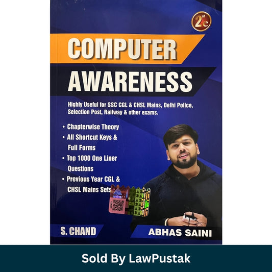 Computer Awareness 2nd Edition 2026 by Abhas Saini S Chand for SSC CGL CHSL Railway Delhi Police Competitive Exams India