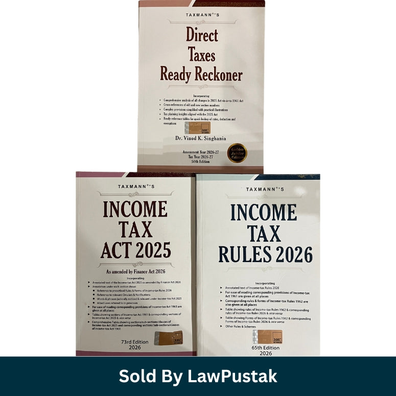 Taxmann Income Tax Combo 2026 | Direct Taxes Ready Reckoner, Income Tax Act 2025, Income Tax Rules 2026 | Best Taxation Books India