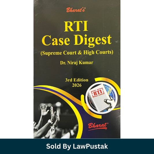 RTI Case Digest (Supreme Court & High Courts) by Dr. Niraj Kumar - 3rd Edition 2026 | Bharat Law House Pvt. Ltd.