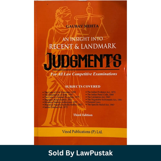 Recent and Landmark Judgments Book 2026 India Gaurav Mehta Vinod Publications Judiciary Exam Guide