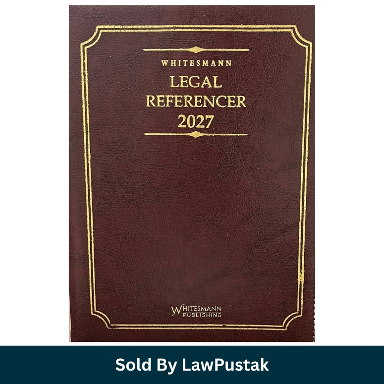 Whitesmann Legal Referencer 2027 Executive Legal Diary Maroon Cover Gold Foil Embossing