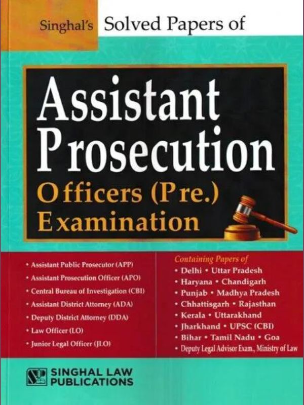 Solved Papers of Assistant Prosecution Officers Pre. Examination by Keerty Dabas – 5th Edition 2023-Singhal's-Lawpustak