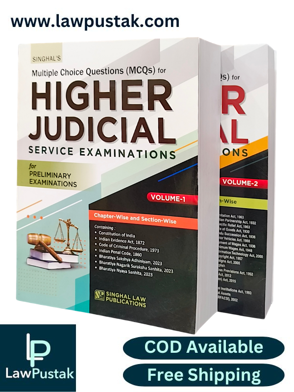 MCQ's for Higher Judicial Service Examinations for Preliminary Examinations | Volume-1 & 2 Edition 2025 - Singhal Law Publication