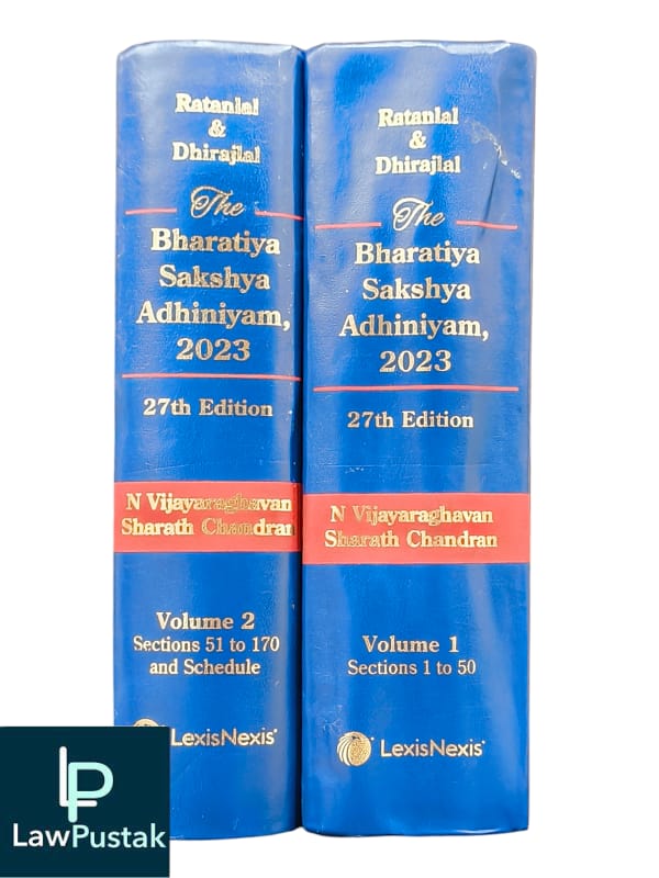 Ratanlal & Dhirajlal The Bharatiya Sakshya Adhiniyam , 2023 | 27th Edition 2024 | Hardcover | Volumes of 2