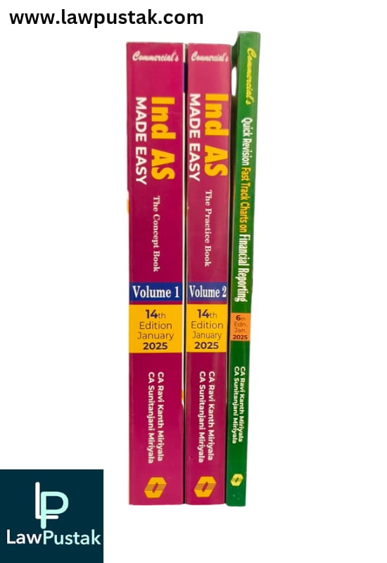 Combo For CA Final New Syllabus Ind As Made Easy Vols.1 & 2 The Practice Book and Quick Revision Fast Track Charts on Financial Reporting By CA. Ravi Kanth Miriyala & CA Sunitanjani Miriyala