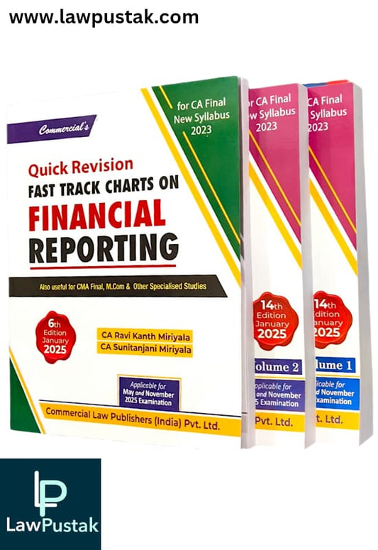 Combo For CA Final New Syllabus Ind As Made Easy Vols.1 & 2 The Practice Book and Quick Revision Fast Track Charts on Financial Reporting By CA. Ravi Kanth Miriyala & CA Sunitanjani Miriyala