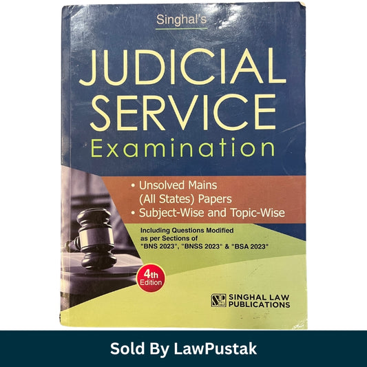 Singhal Judicial Service Examination Unsolved Mains Papers 4th Edition 2026 Front Cover