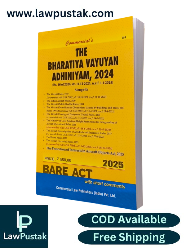 The Bharatiya Vayuyan Adhiniyam, 2024 - Edition 2025 Bare Act - Commercial Law Publishers