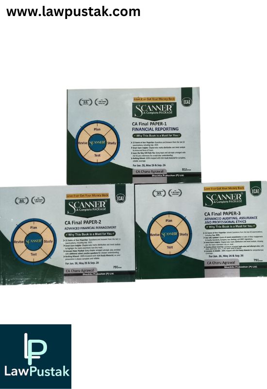 CA Final Group-I (Paper 1,2,3) Combo Set of 3 Books | Applicable for Jan 26, May 26 & Sep. 26 By Shuchita Prakashan | Scanner