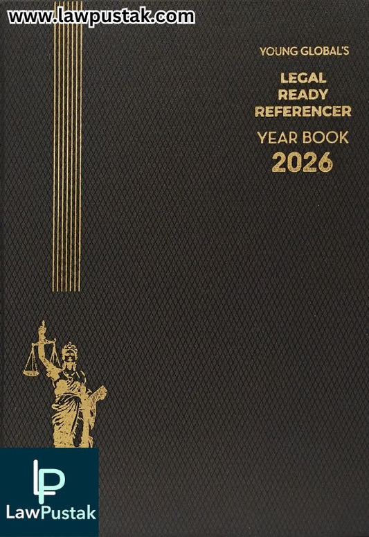 Legal Ready Referencer Year Book 2026 - Honeycomb Design Cloth Black Color Advocate Diary - Young Global Publications