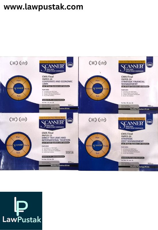 CMA Final Group 3 - Combo of 4 Books set by Shuchita Prakashan - for Dec 2025, June 2026 Exam | Scanner