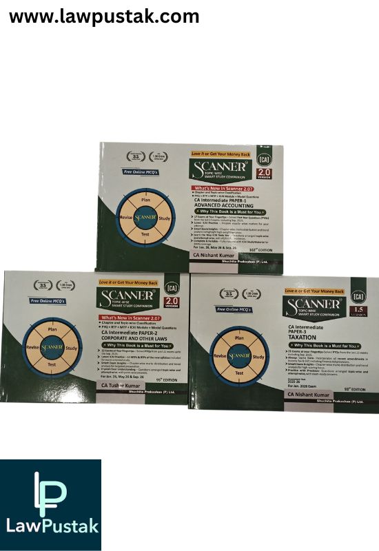 CA Intermediate Group-I (Paper 1,2,3) Combo of 3 Books By Shuchita Prakashan | Assessment Year 2025-26 For Jan. 2026 Exam | Scanner