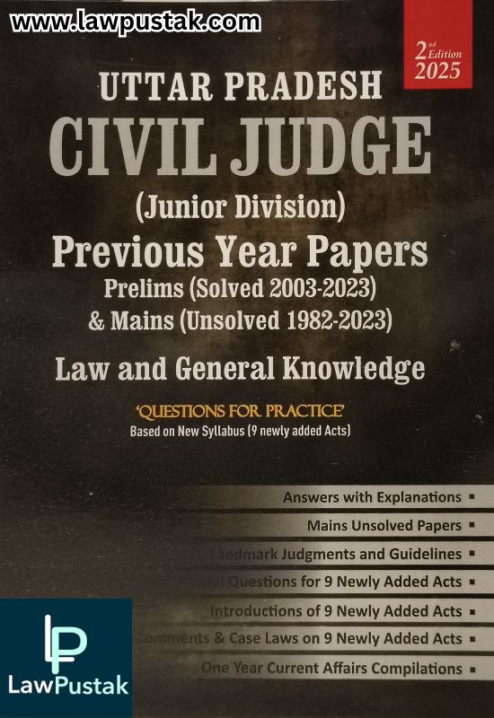 Uttar Pradesh Civil Judge (Junior Division) Previous Year Papers Prelims (Solved 2003-2023) and Mains (Unsolved 1982-2023) Law and General Knowledge by 2nd Edition 2025 | Whitesmann Publishing