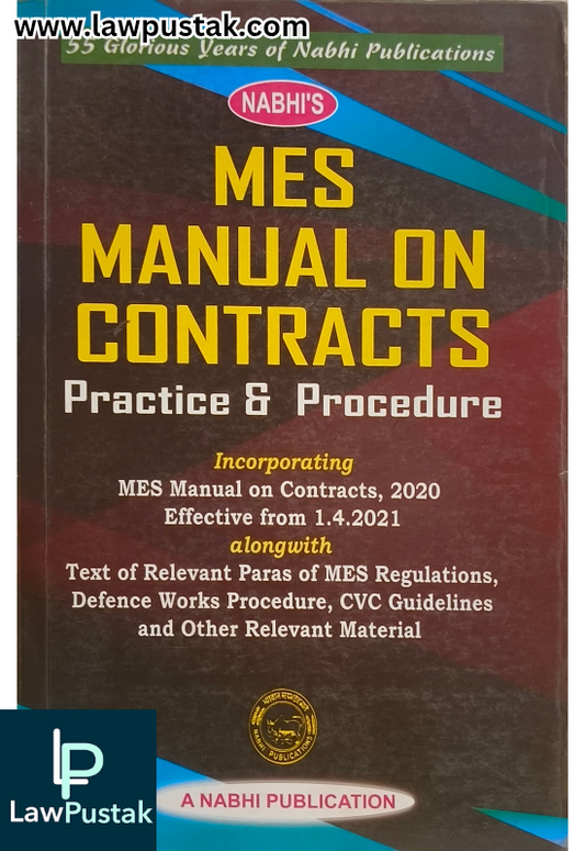 MES Manual on Contracts practice & Procedure - A Nabhi Publication