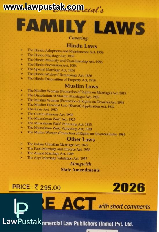 Family Laws - Bare Act - Edition 2026 | Commercial Law Publishers (India) Pvt. Ltd.