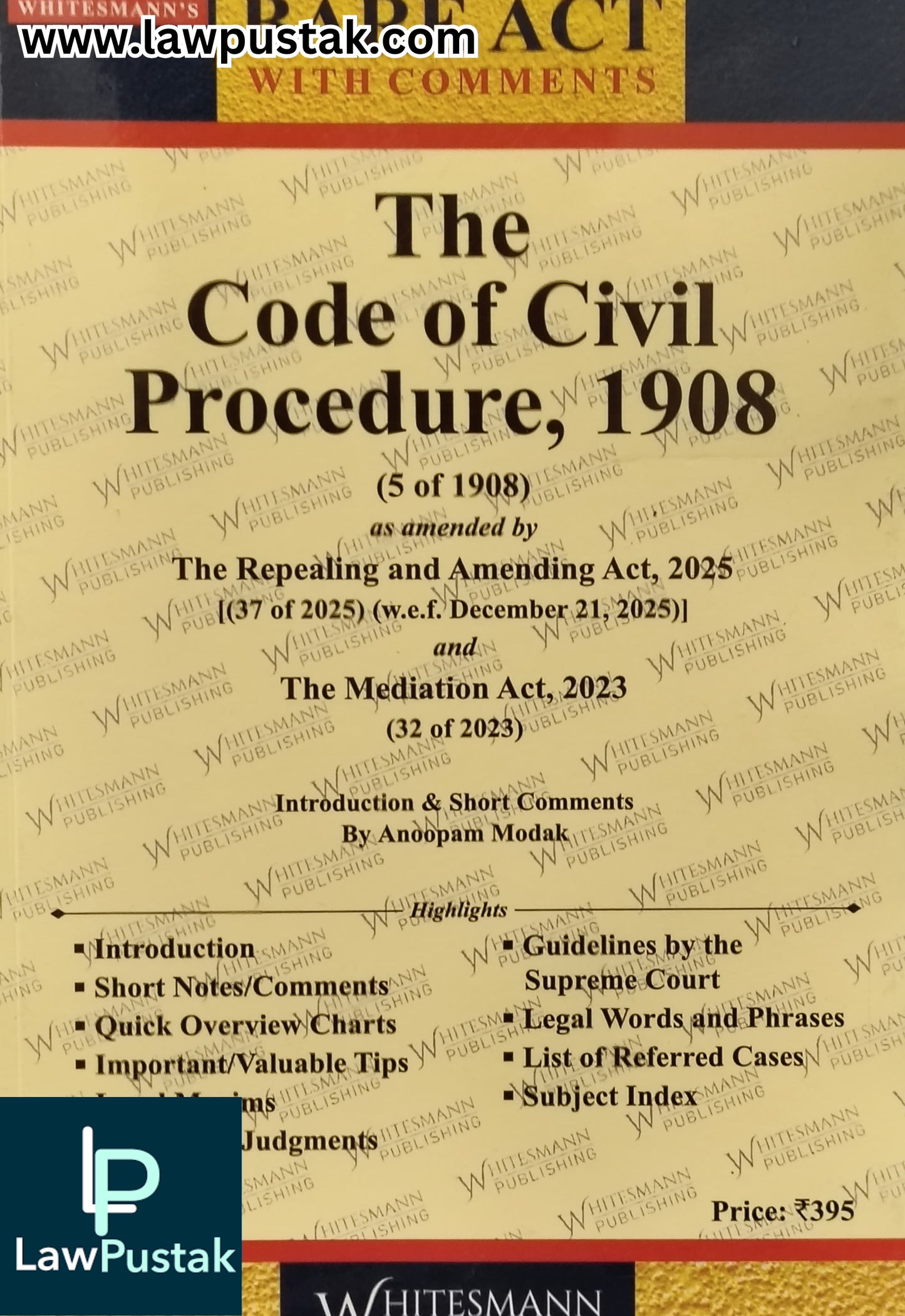 The Code of Civil Procedure, 1908 - Edition 2026 - Bare Act | Whitesmann Publishing