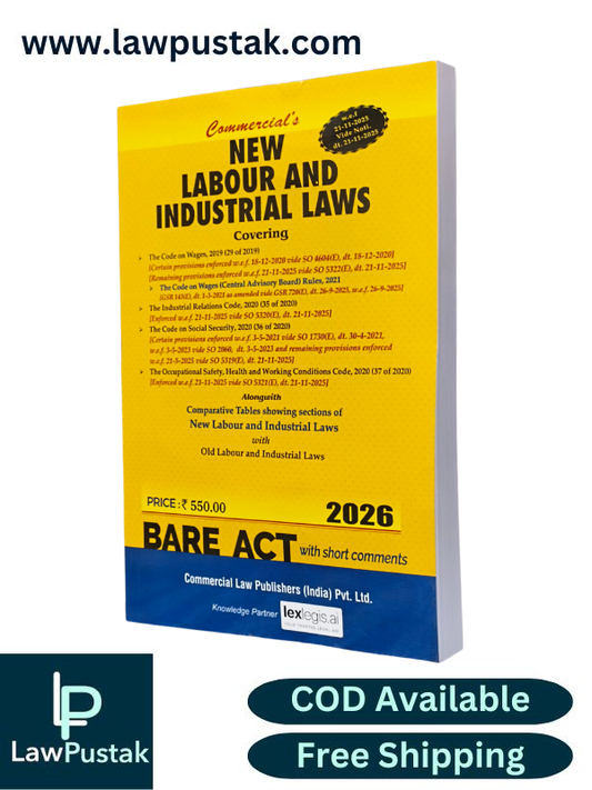 New Labour and Industrial Laws BareAct 2026 Edition - Commercial Law House